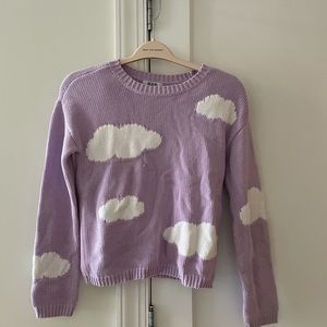 525 America purple cloud sweater.